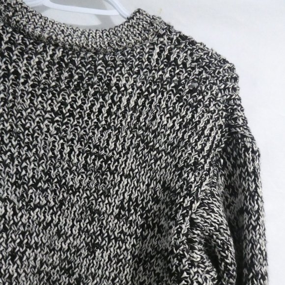 H&M | medium, m | oversized black and white knit sweater | BNWOT - Picture 12 of 16